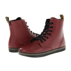 Dr. Martens Leyton Combat Boot Red